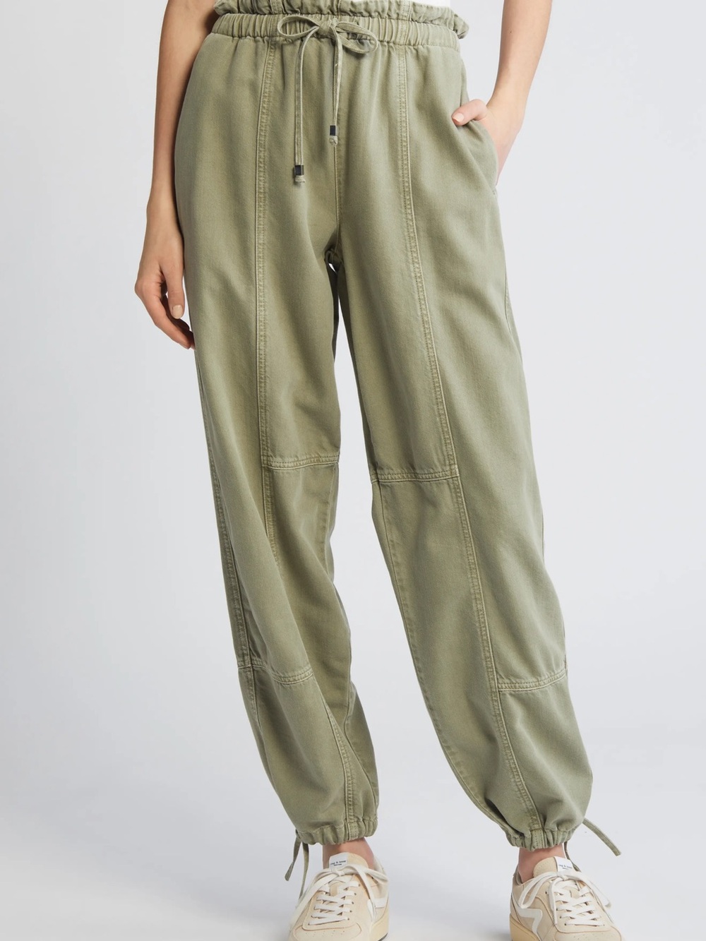 NWT rag & bone Ultra Featherweight Jordan Drawstring Pants Jade sz M